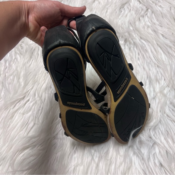 Patagonia leather cross strap leather sandals in black - Picture 7 of 8